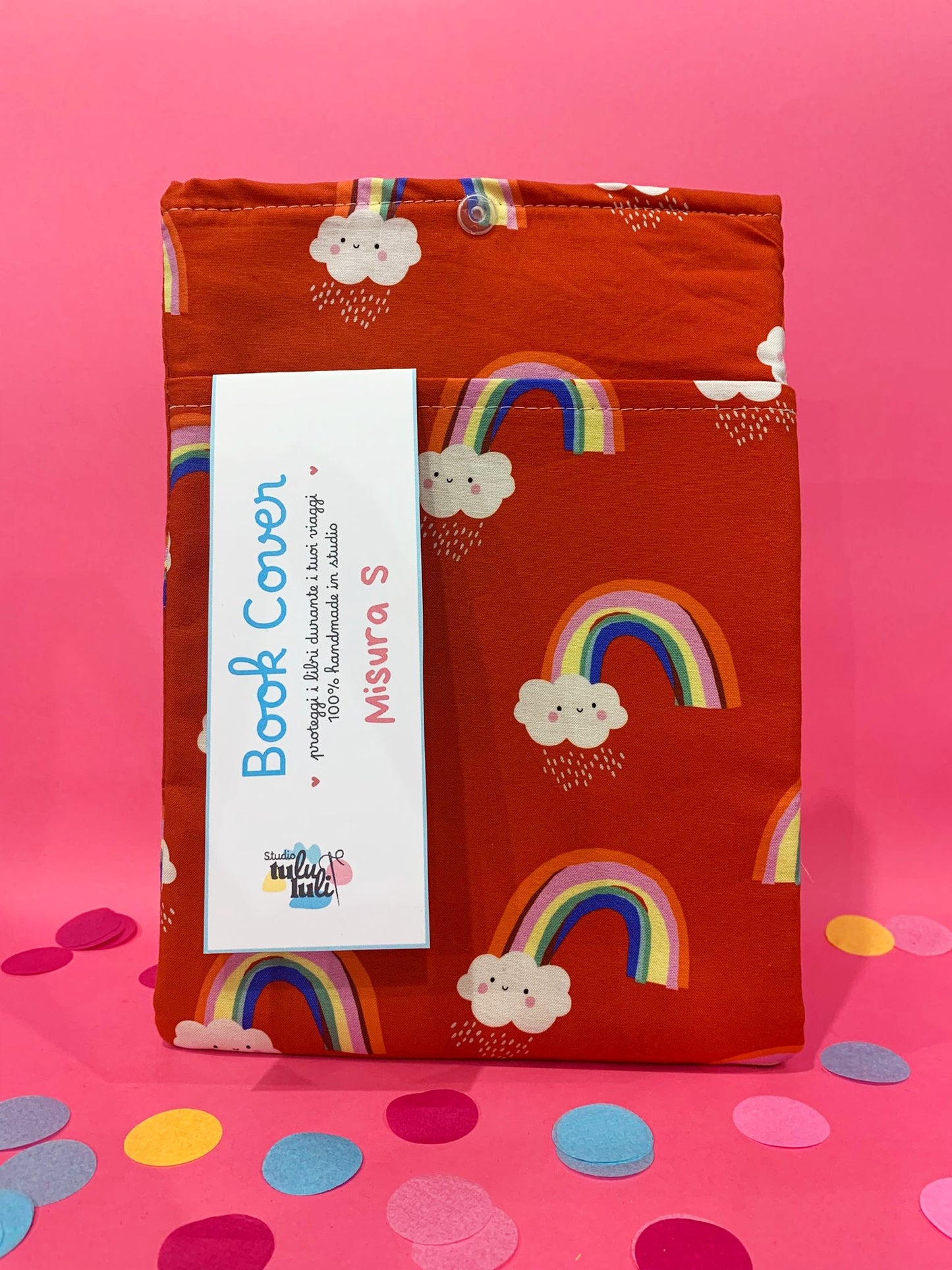 Book Cover Misura S Whatever The Weather Cloud Red Papercut Rainbows