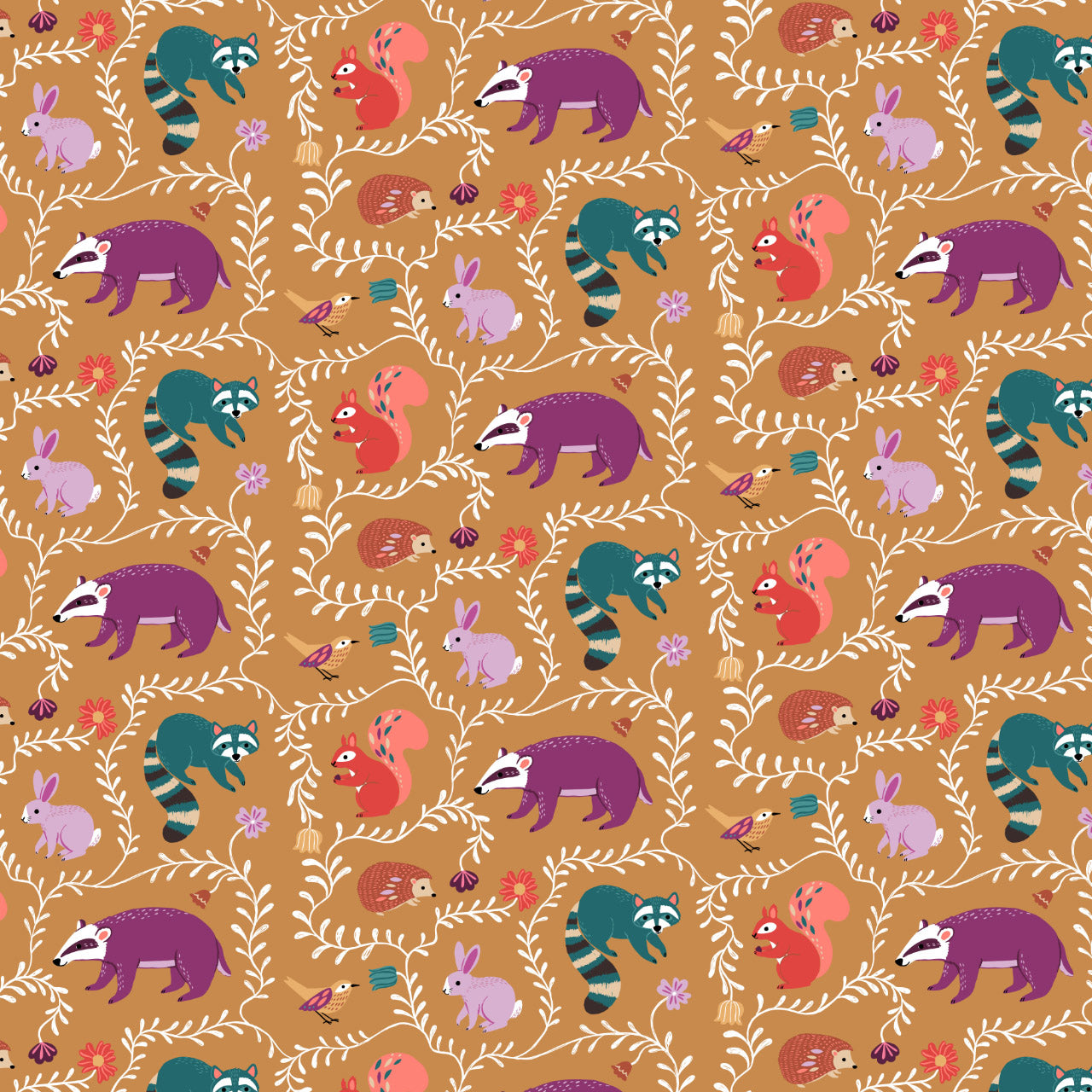 Cotone Americano Wild Folk Cute Critters