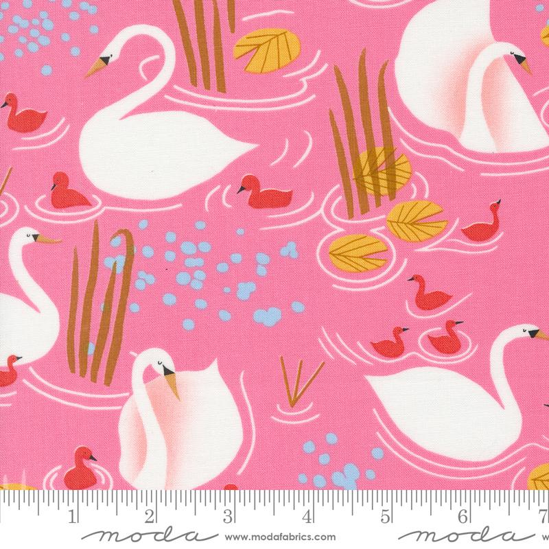 Cotone Americano Love Letter Pink Swans