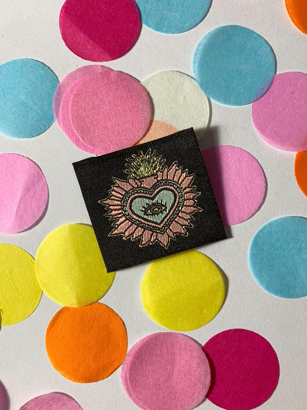 Etichetta ricamata Ex Voto