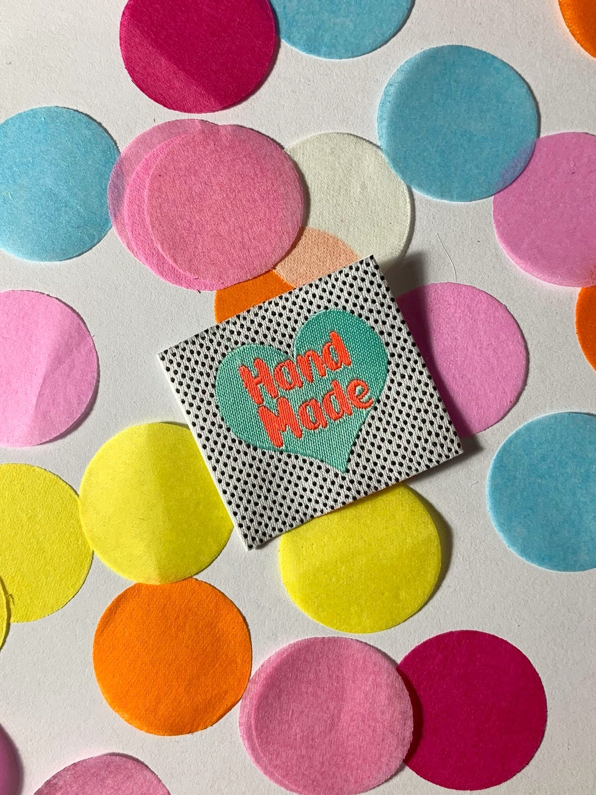 Etichetta ricamata Hand Made