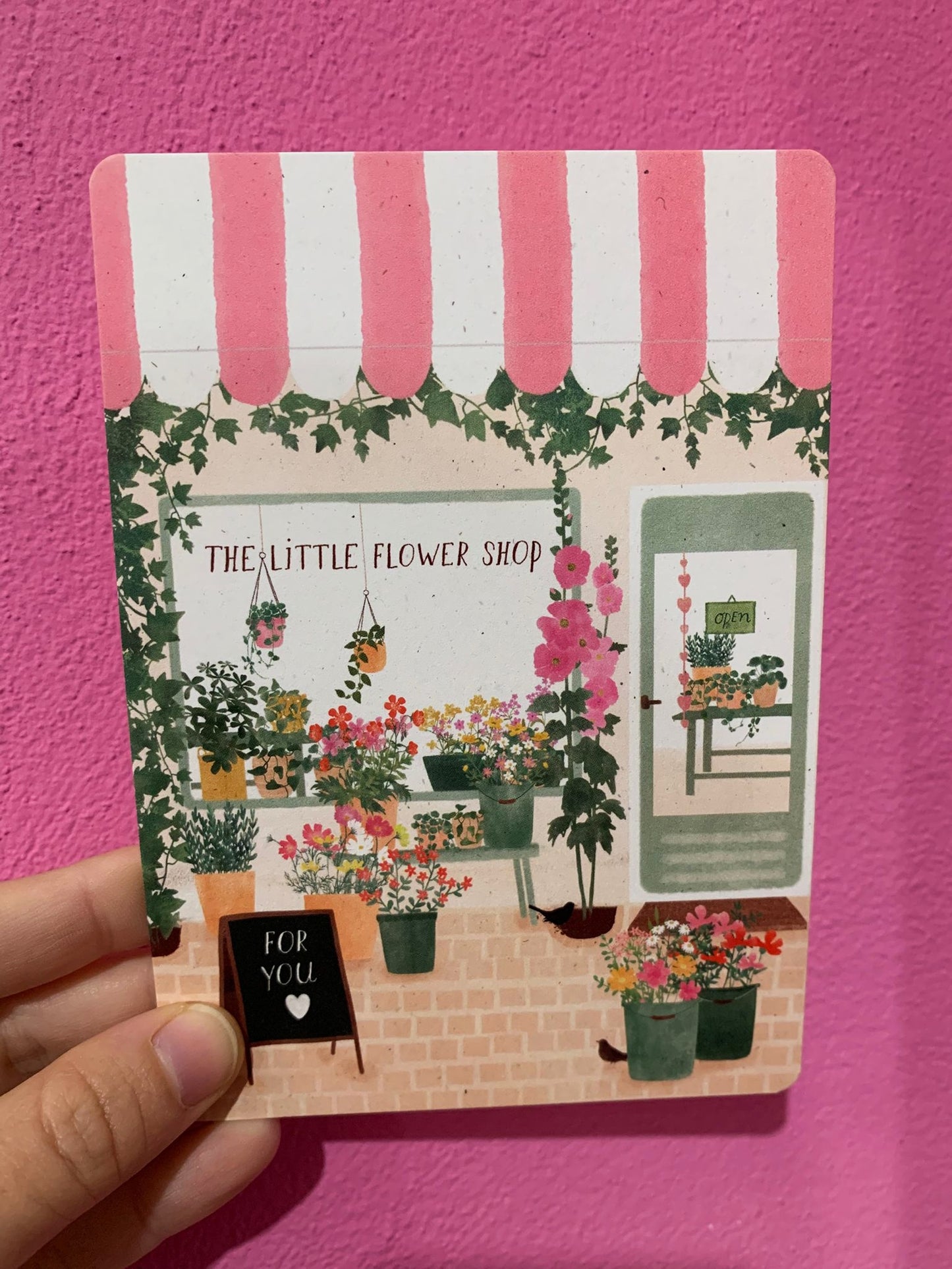 Cartolina The Little Flower Shop