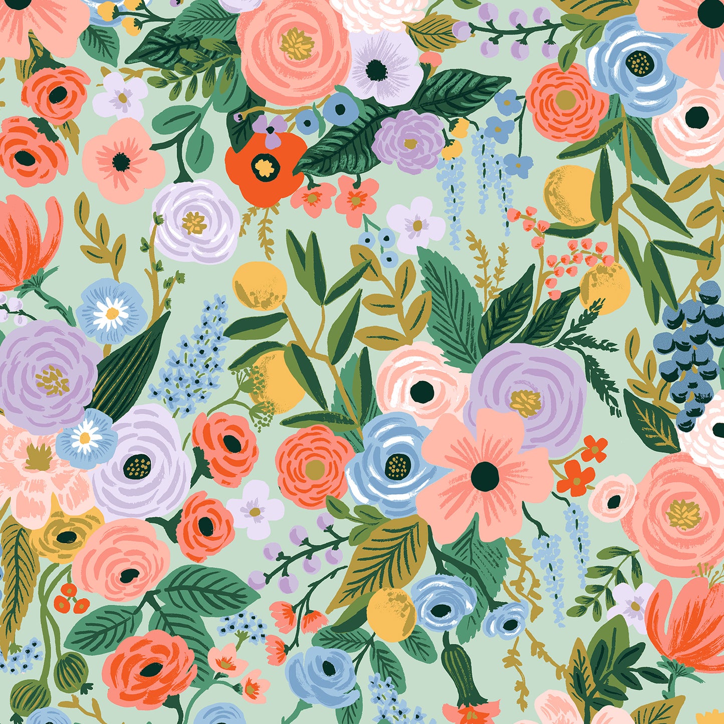 Cotone Americano Rifle Paper Co. Garden Party Mint