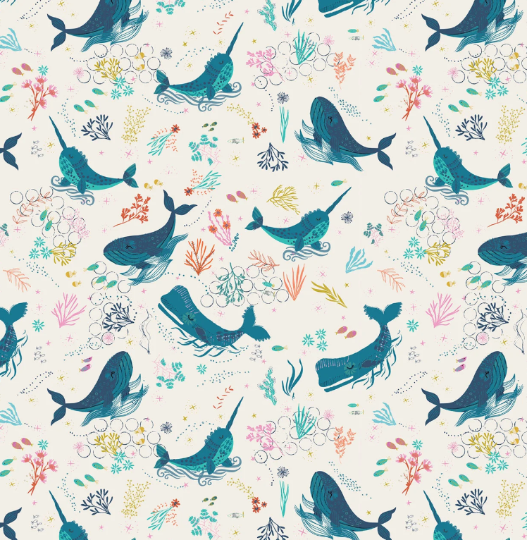 Cotone Americano Sirens Seas Ocean Song