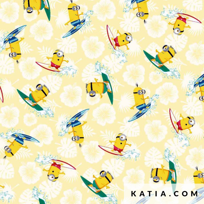 Promo Scampolo Popelin Minions 150 x 150 cm