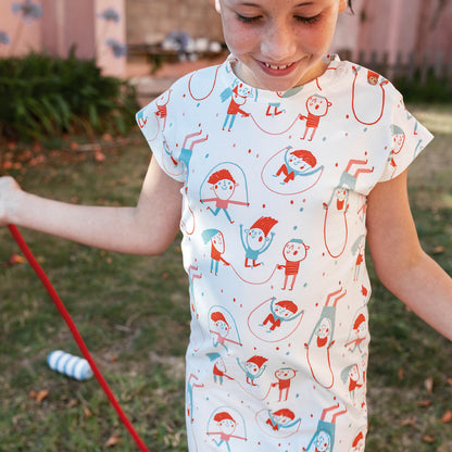 Promo Scampolo Jersey Jumping Rope 100 x 150 cm