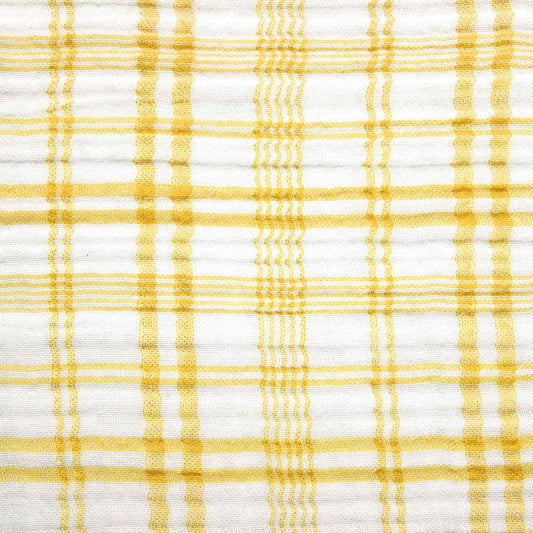 Promo Scampolo Mussola Tartan Popcorn 200 x 130 cm
