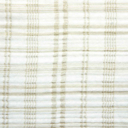 Promo Scampolo Mussola Tartan Linen 100 x 130 cm