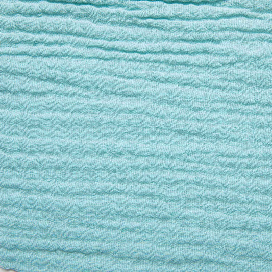 Promo Scampolo Mussola Solid Aqua 200 x 135 cm