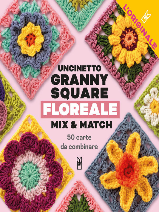 Uncinetto Granny Square Floreale Mix & Match 50 Carte