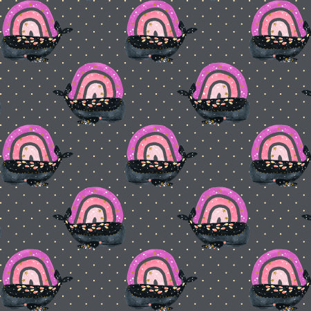 Cotone Americano Long Time No Sea Having A Whale Of Time Day's End Metallic