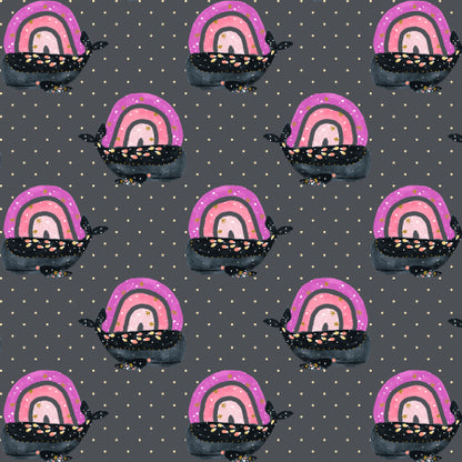 Cotone Americano Long Time No Sea Having A Whale Of Time Day's End Metallic