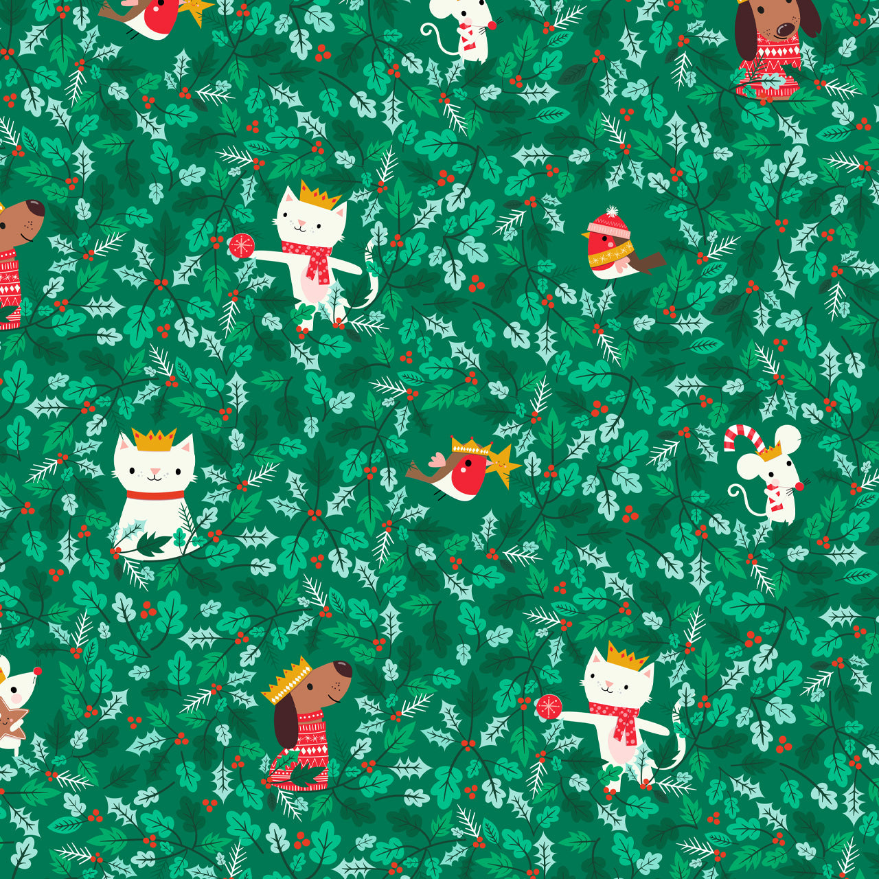 Cotone Americano Cosy Christmas Animals