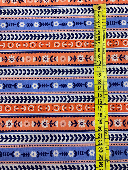 dettaglio-grandezza-stampa-cotone-americano-folky-chicken-cobalt-ribbon-stripe-righe-nordiche