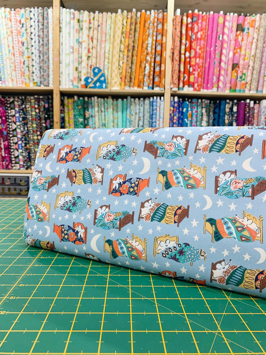 Cotone Americano House Mouse Bedtime Blue