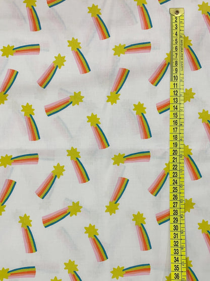 Cotone Americano Mystic Fable Natural Rainbow Shooting Stars