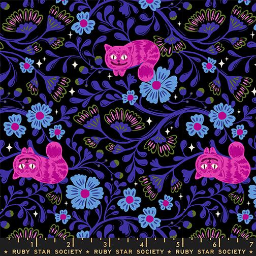 Cotone Americano Hello Alice Cheshire Cat Black