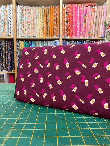 Cotone Americano Hello Alice Falling Aces Cards Purple