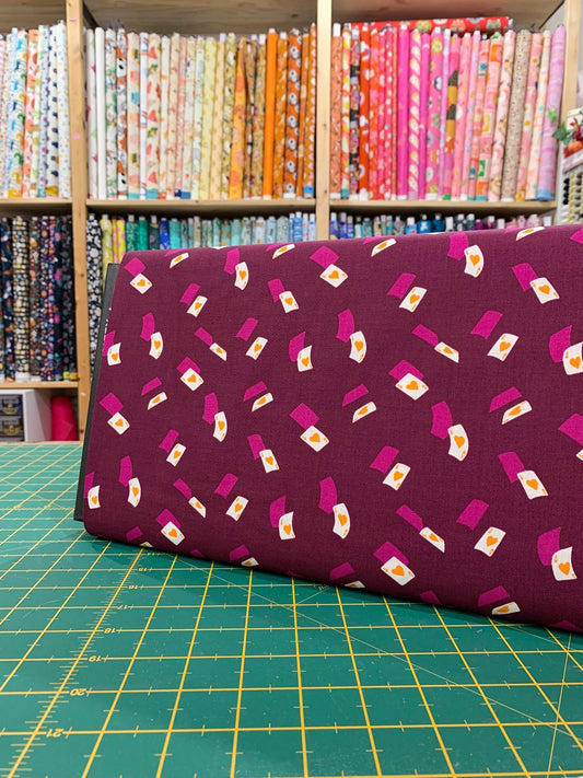 Cotone Americano Hello Alice Falling Aces Cards Purple