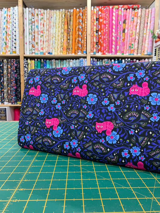 Cotone Americano Hello Alice Cheshire Cat Black