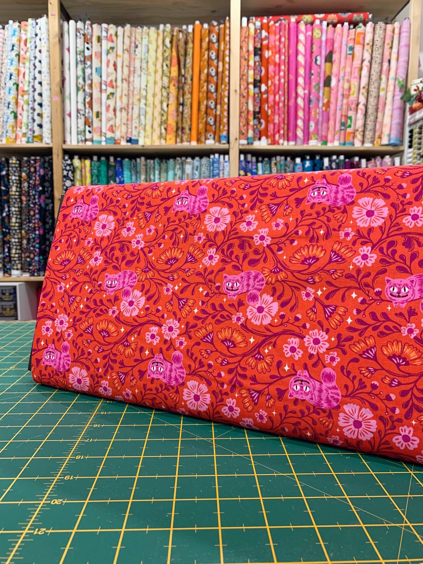 Cotone Americano Hello Alice Cheshire Cat Ruby