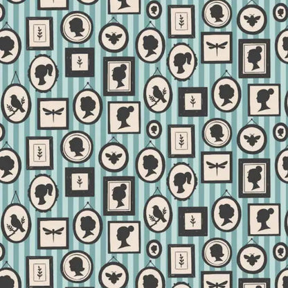 Cotone Americano Home Sweet Home Light Blue Portraits