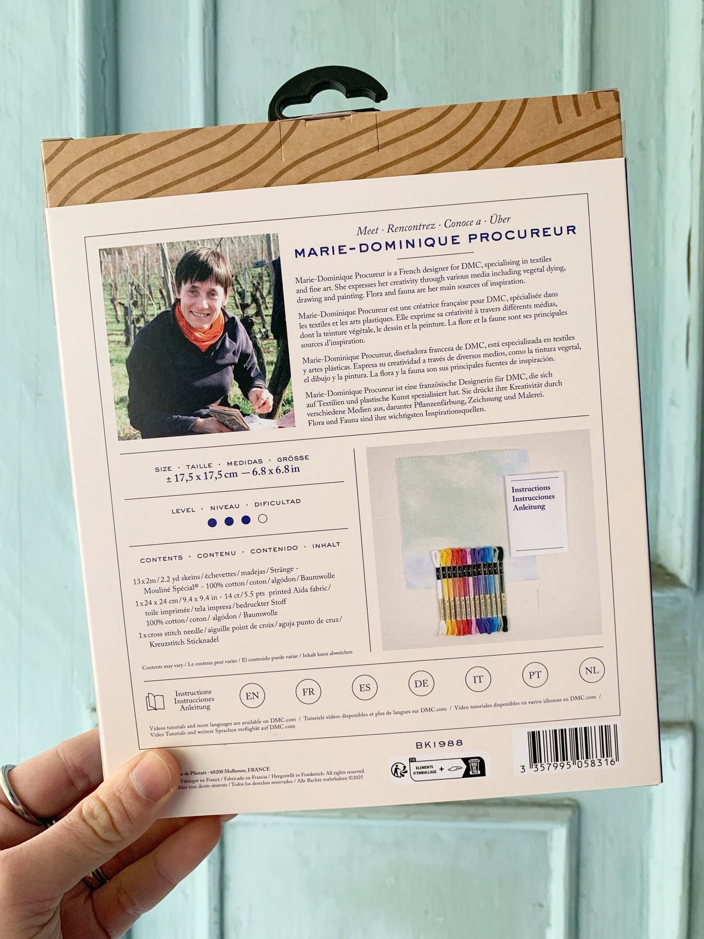 Kit Ricamo Punto Croce Luna Floreale