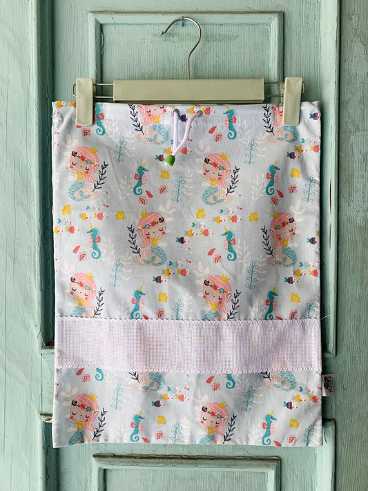 Sacchetta Sirene con Ricamo a Macchina Personalizzato