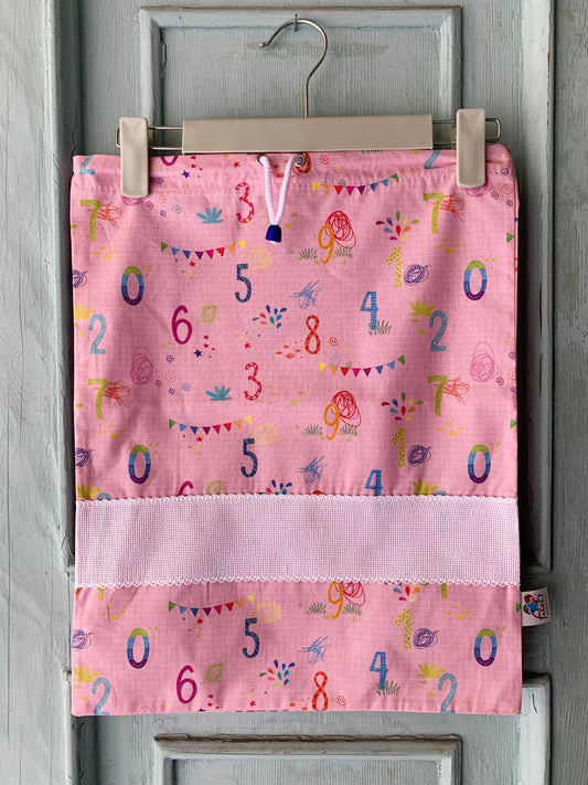 Sacchetta Numeri con Ricamo A Macchina Personalizzato