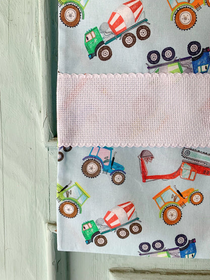 Sacchetta Ruspe & Trattori con Ricamo a Macchina Personalizzato