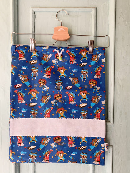 Sacchetta Supereroi con Ricamo a Macchina Personalizzato