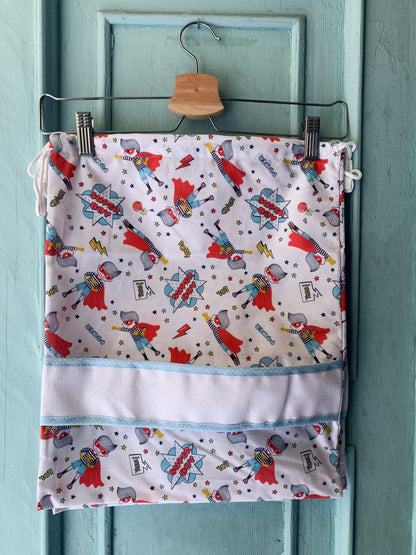 Sacchetta Superboy con Ricamo a Macchina Personalizzato