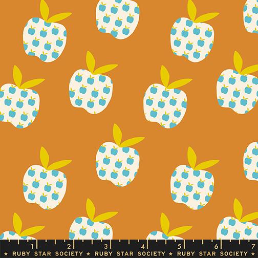 Cotone Americano Mystic Fable Caramel Retro Kitchen Apples