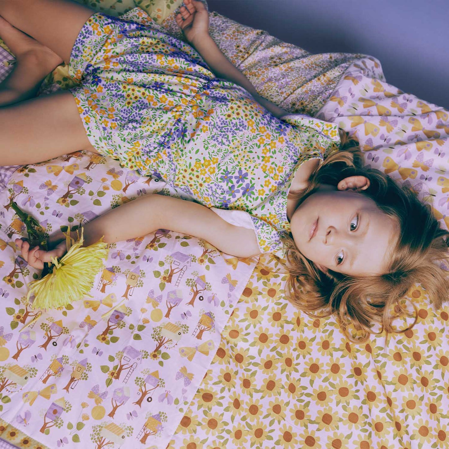 Popelin Panel Patchwork Sunflower