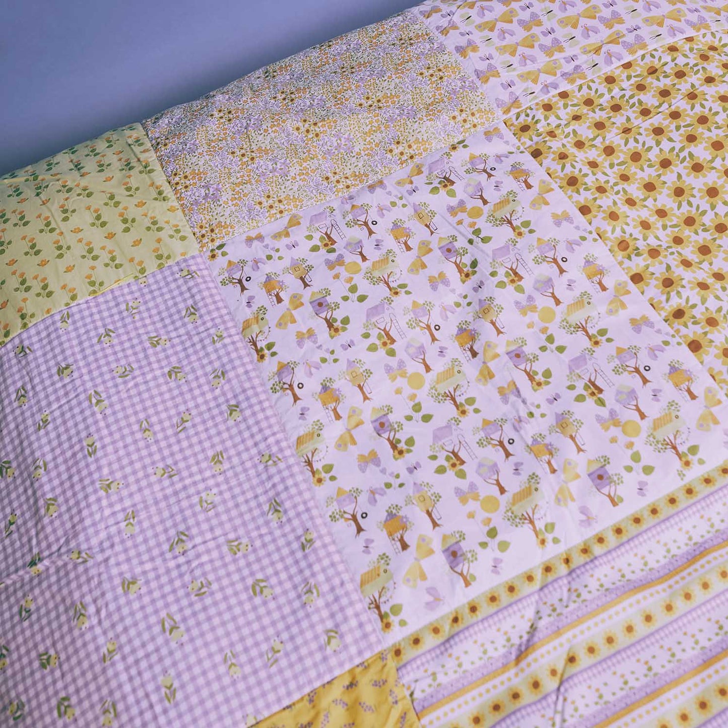 Popelin Panel Patchwork Sunflower