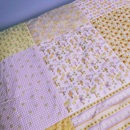 Popelin Panel Patchwork Sunflower