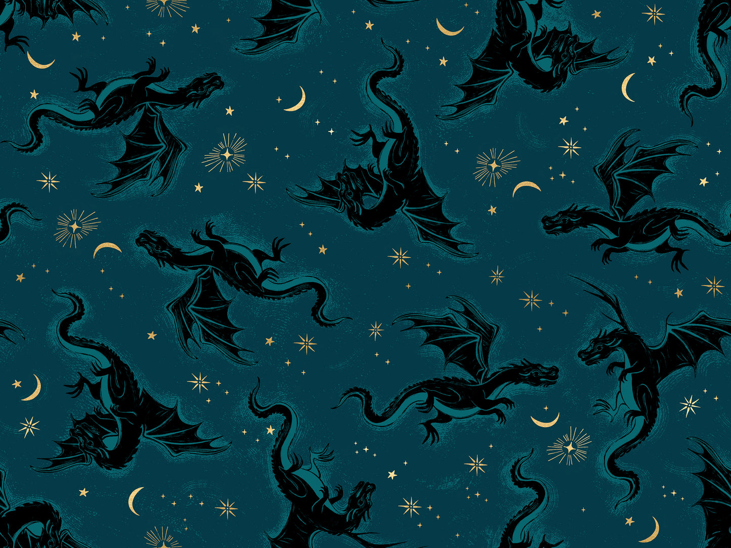 Cotone Americano Fireglow Galaxy Etched Dragons Metallic
