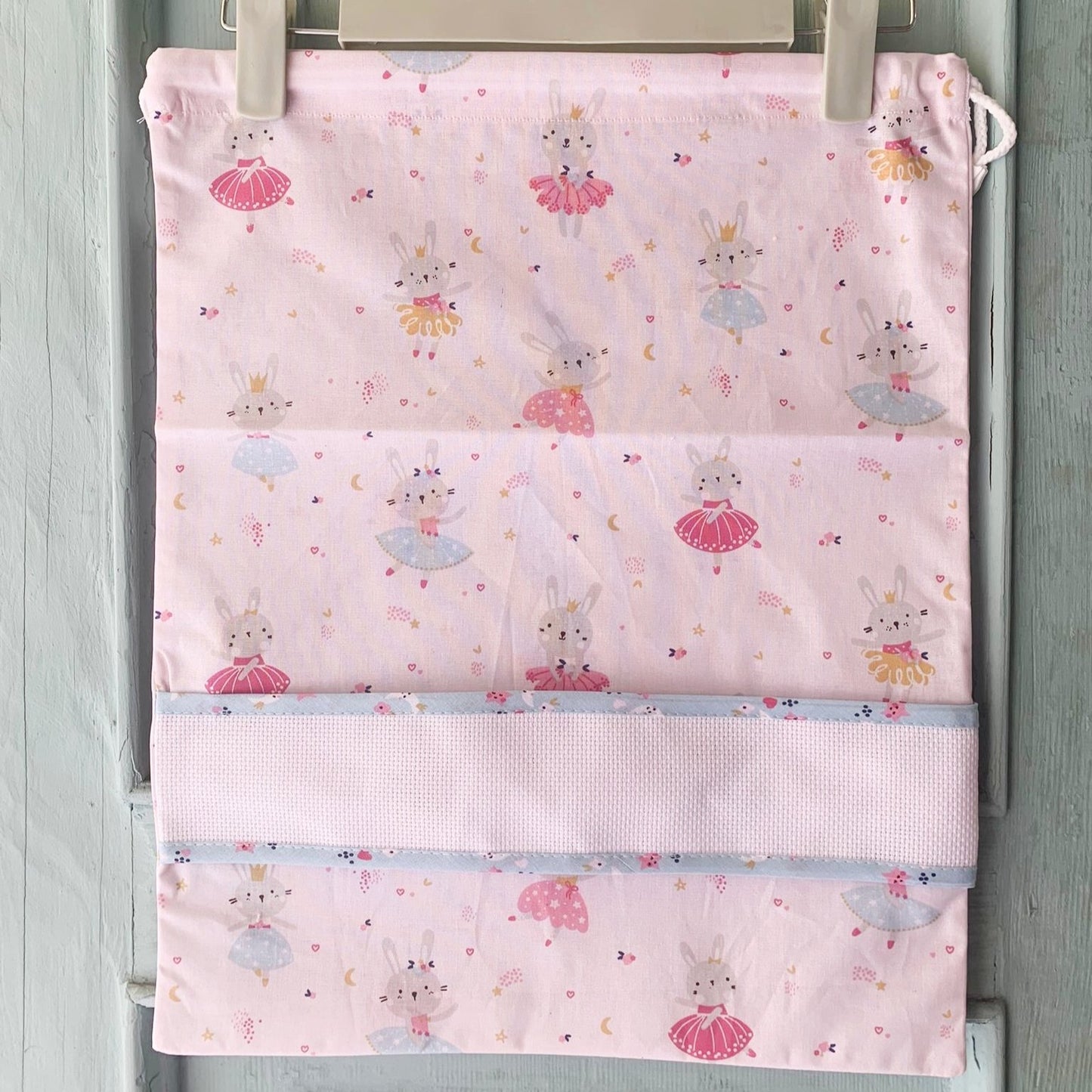 Sacchetta Coniglietta Ballerina con Ricamo a Macchina Personalizzato