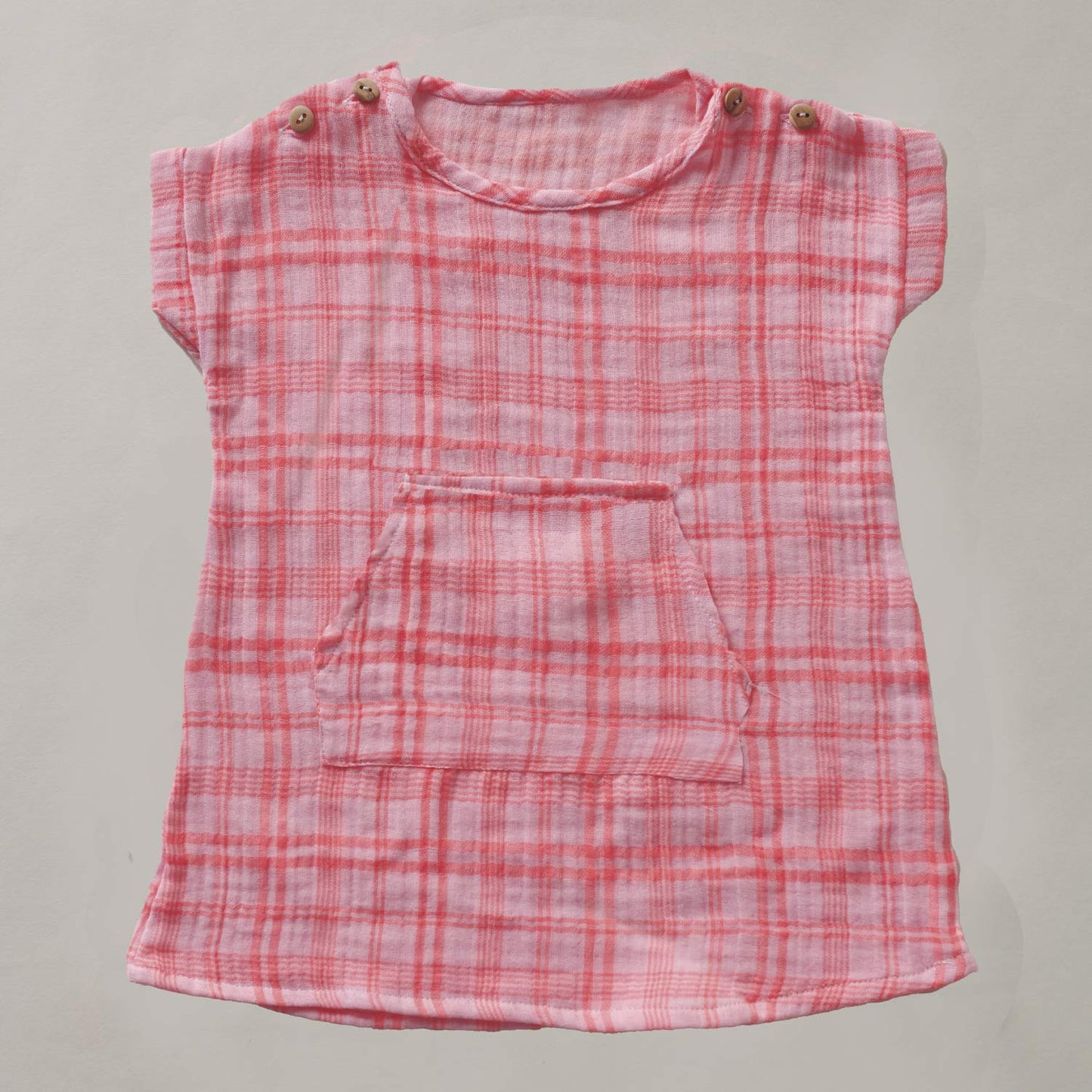 Promo Scampolo Mussola Neon Plaid Neon & Cream 200 x 130 cm