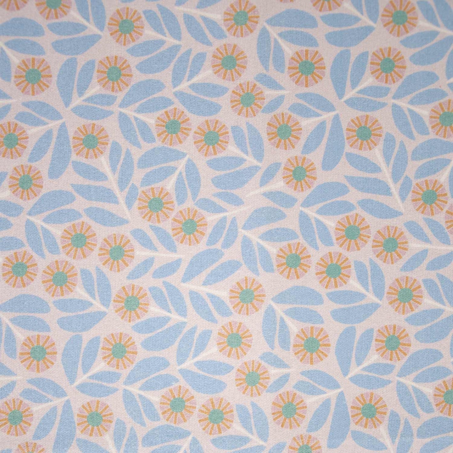 Promo Scampolo Canvas Slim Cotone Mosaic Flowers 150 x 140 cm