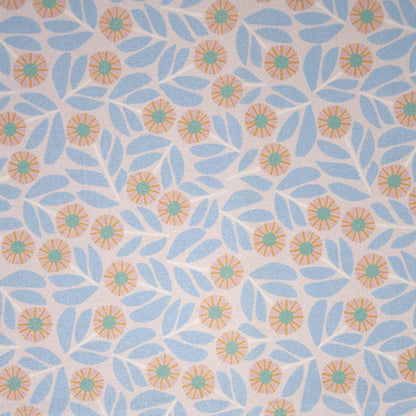 Promo Scampolo Canvas Slim Cotone Mosaic Flowers 150 x 140 cm