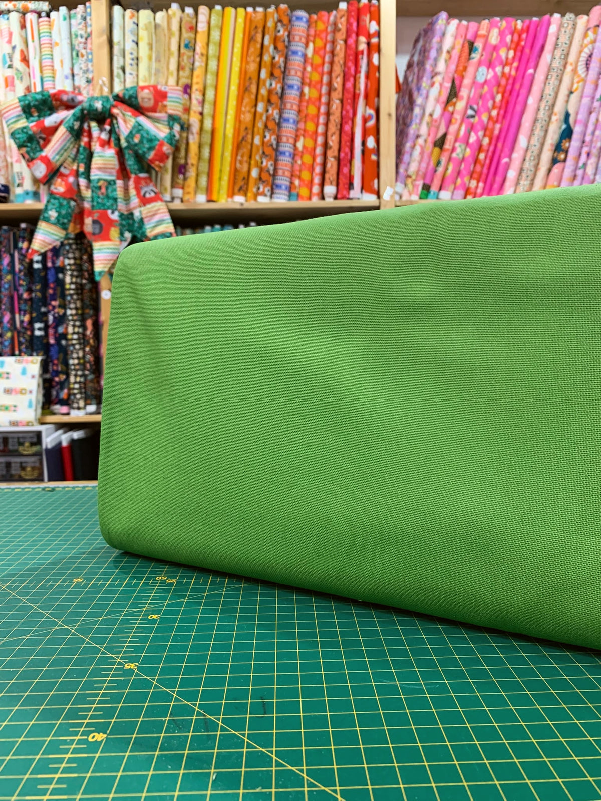 Canvas Cotone Verde Lime