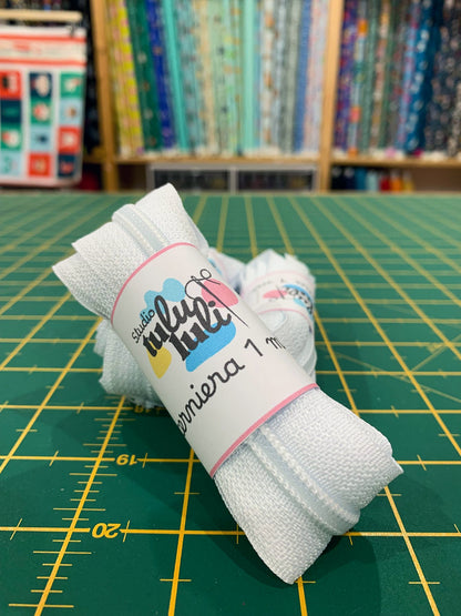 Cerniera 6 mm Bianco