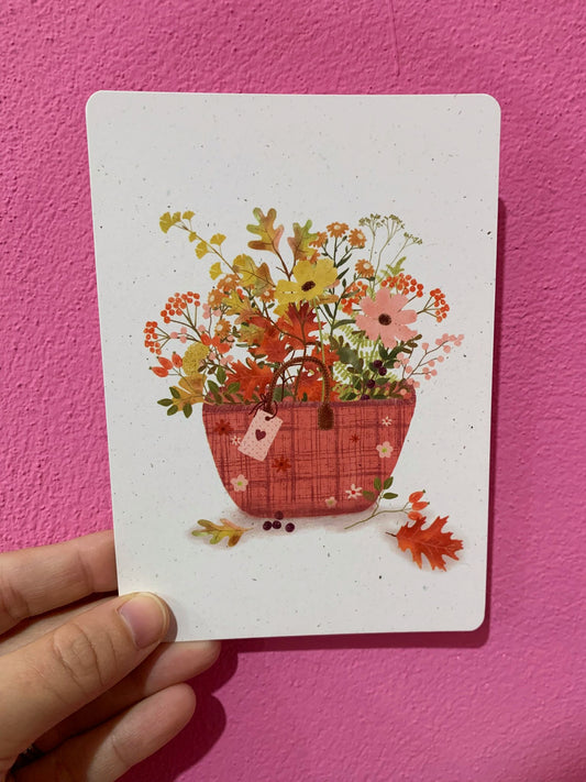Cartolina Cesto di Fiori