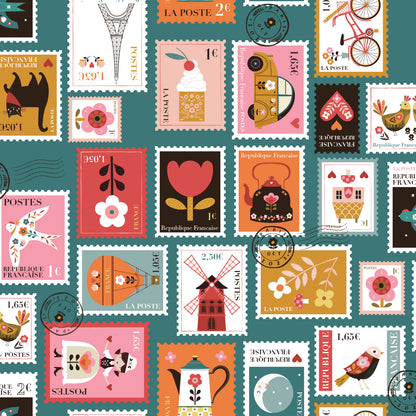 Cotone Americano Bon Voyage Timbres