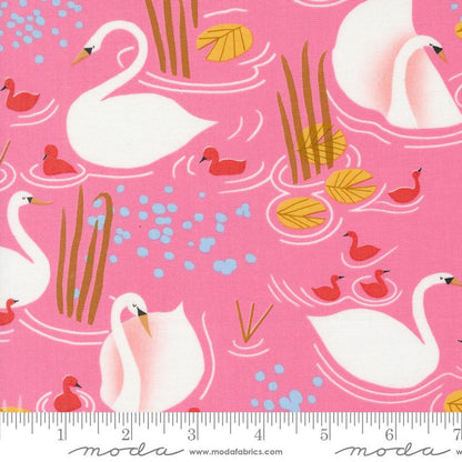 Cotone Americano Love Letter Pink Swans