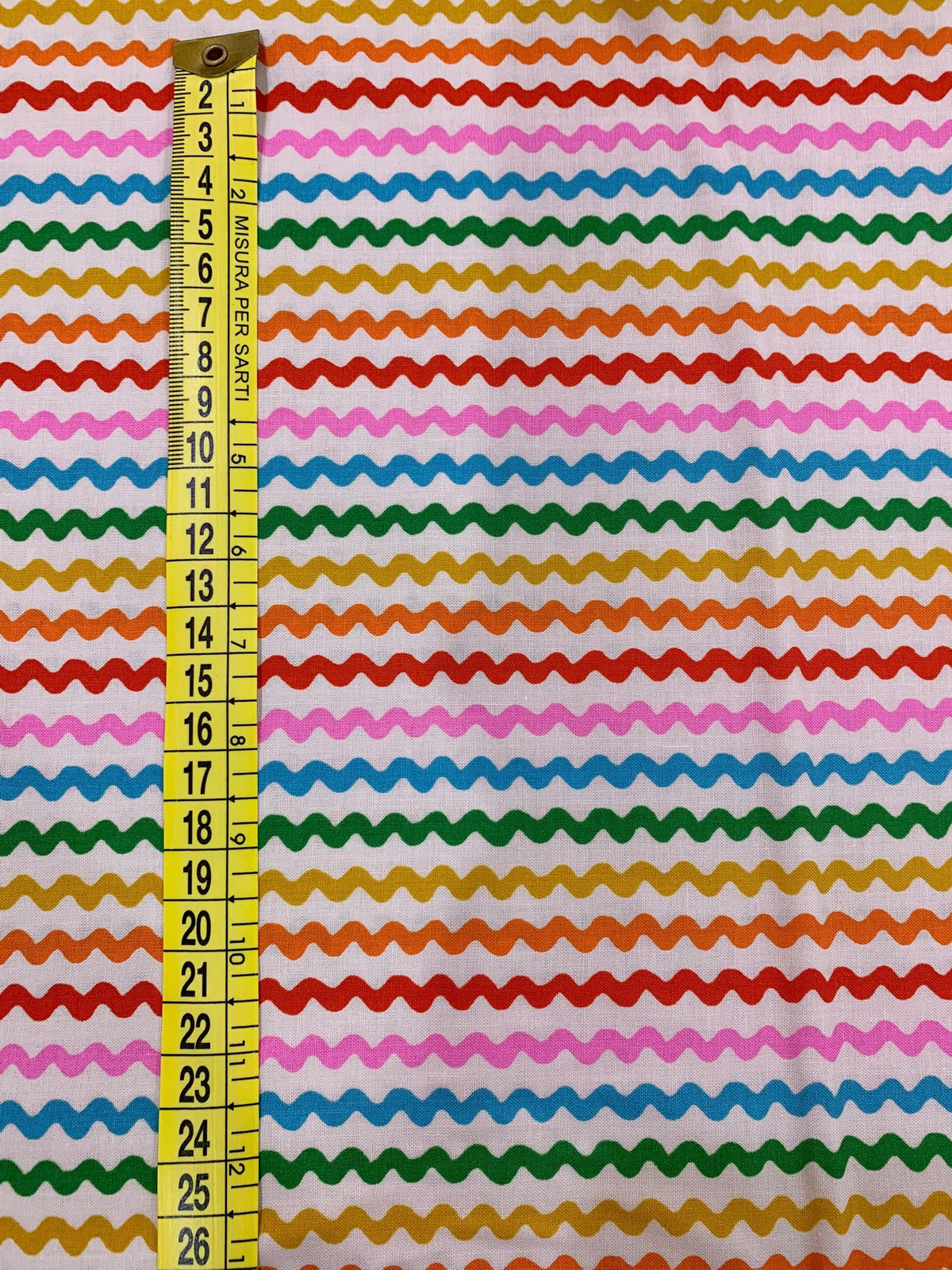 Cotone Americano 1-800-Notion Ric Rac Shell - Zig Zag Panna