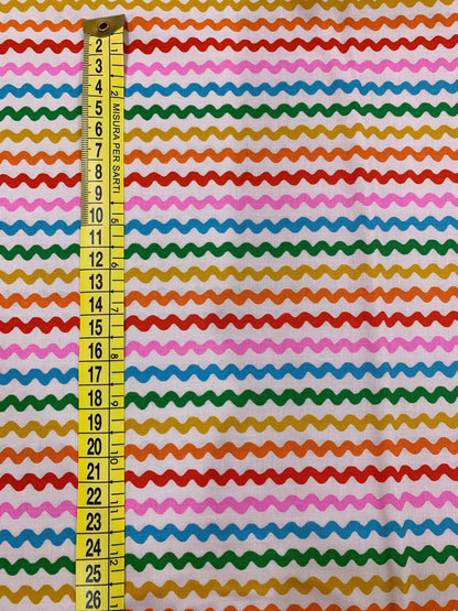 Cotone Americano 1-800-Notion Ric Rac Shell - Zig Zag Panna