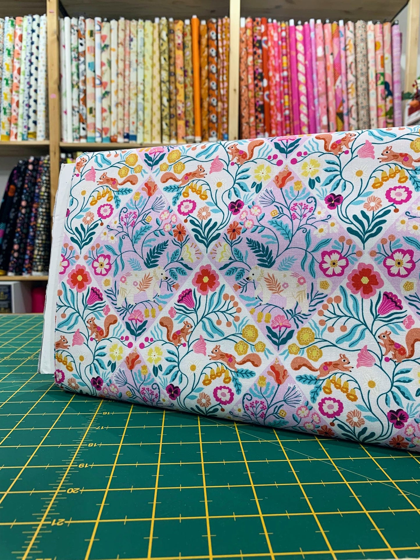 Cotone Americano Wild Folk Lilac Diamond