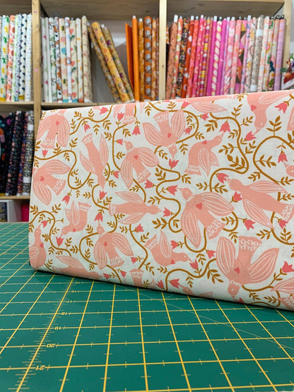 Cotone Americano Endpaper Natural Americana Birds